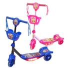 Patinete Infantil 3 Rodas Cestinha com Sons Luz Led E Freio Patinete Infantil 3 Rodas Cestinha com Sons Luz Led E Freio