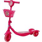 Patinete Infantil 3 Rodas Gel Musical Cesta Luzes Masculino Feminino Menino Menina Importway BW-010