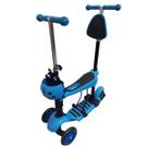 Patinete Infantil 3 Rodas Importway 3 Em 1 Azul Com Banco