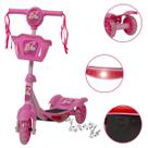 Patinete Infantil 3 Rodas Menina Barbie Cesta Envio Imediato