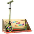 Patinete infantil Campior Mini de 3 rodas com rodas LED e guidão ajustável