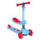Patinete Infantil Com Led 3 Rodas Crianca Scooter 2in1
