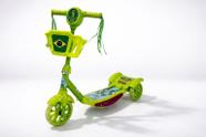 Patinete Infantil Luz De Led 3 Rodas Cesto Música Menino Menina Criança