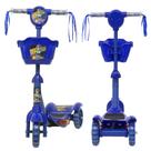 Patinete Infantil Masculino Personagem Kaboo Ajusta Altura