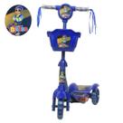 Patinete Infantil Mundo de Kaboo Regulável Com Luzes e Som