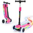 Patinete Infantil Youthkkee de 3 Rodas com Luzes LED e Dobragem