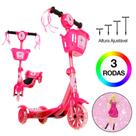 Patinete Regulável Feminino Barbie Com Luzes Envio Imediato