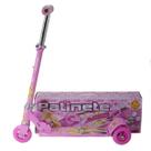 Patinete Rosa Guidão até 75 cm Gira Fácil Mobilidade Seguro