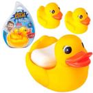 Patinho Pato Borracha Banho Piscina Mordedor Saboneteira