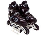 Patins 4 Rodas Infantil Unitoys Semi Profissional - Preto