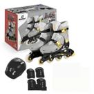 Patins 4 Rodas Roller Chumbo com Acessórios 34 ao 37 AD03 Fênix Patins 4 Rodas Roller Chumbo com Acessórios 34 ao 37 AD03 Fênix