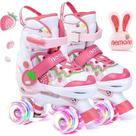 Patins 4 Rodas Roxo Sereia Com Luz De Led E Glitter Top Patins Menina
