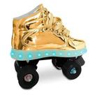 Patins com LED 4 Rodas Dourado 33/34 FUN 8310-4