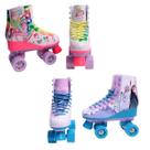 Patins Estiloso Ajustável Infantil 4 Rodas - Fun