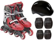 Patins Hot Wheels C/ Acessórios G2 Tamanho 37-40 F0011-1 Fun