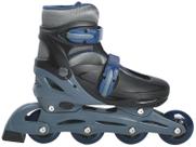 Patins in Line Lulie Sport ML008 Preto e Azul Escuro