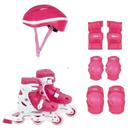 Patins Infantil Ajustável Tamanho P Com Kit Proteção 30 ao 33 - Mor