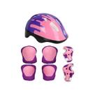 Patins Infantil com Kit de Proteção - Violeta