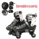 Patins Infantil De 4 Rodas Rosa Sem Led Com Proteção Patins De Criança Menina Menino