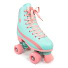 Patins Infantil Feminino 4 Rodas Roller Profissional Rosa Luna Ajustável Com Freio Confortável Estável Iniciante Criança Menina Presente Completo