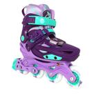 Patins Infantil Inline Traxart XLight LED Ajustável Hardboot ABEC9 Roxo Patins Infantil Inline Traxart XLight LED Ajustável Hardboot ABEC9 Roxo