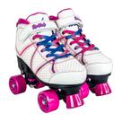 Patins Infantil Roller Quad Ajustavel Para Meninas Com Freio Frontal 35-38 - Unitoys