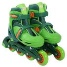 Patins Infantil Triline 4 Rodas Tamanho 32 - 35 Verde Brink+