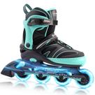 Patins Inline 2PM SPORTS Kids, ajustáveis para crianças de 4 a 12 anos - Mint