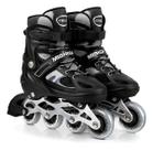 Patins Inline 4 Rodas Roller Ajustável Confortável Unisex