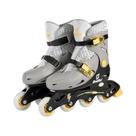 Patins Inline Ajustável C/ Acessórios Fenix Cinza 38-41 - Fenix Brinquedos