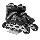 Patins Inline Infantil com LED Rodas Luminosas que Brilham Regulável e Ajustável