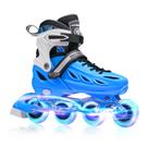 Patins inline METROLLER ajustáveis com rodas que acendem, 4 tamanhos