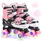 Patins NEMONE, tamanho 4, iluminação ajustável para meninas