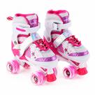 Patins Quad Sereia 4 Rodas Infantil Tamanho Ajustável Com Luz de Led + Bolsa Patins Quad Sereia 4 Rodas Infantil Tamanho Ajustável Com Luz de Led + Bolsa
