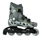 Patins Recreação Spectro Inline Iniciante Traxart Abec 5 Cinza Roller Infantil