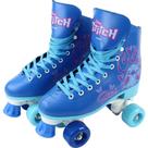 Patins Retrô 4 Rodas Tamanho 35-36 Stitch DI0012 Azul - Bbr - BBR Toys