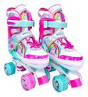 Patins Roller Ajustável Unicórnio 3033 Com Luz Nas Rodas Patins Roller Ajustável Unicórnio 3033 Com Luz Nas Rodas