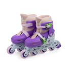 Patins Roller Inline Infantil Roxo 34-37 Fenix