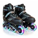 Patins Roller Inline Semi-Profissional Rosa/Preto Tamanho Regulável 28 ao 32 / 33-36 / 37/40. Rodinh