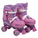Patins Roxo 4 rodas, ajustáveis 30a33 PK-04RX- Fenix brinquedos