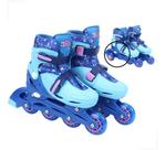 Patins Stitch Infantil 4 Rodas Roller 32 Ao 35 Kit Proteção