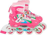 Patins Super Poderosas Multikids Tam P 31 34 BR760 Rosa
