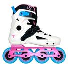 Patins Traxart Revolt Turbo Branco com Rosa - 80mm ABEC-9 Cromo