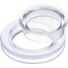 Patio Table Umbrella Hole Ring, 2 polegadas, silicone transparente, 1 conjunto
