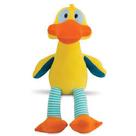 Pato de Pelúcia Amarelo e Azul 53 cm Antialérgico