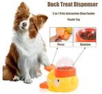 Pato Dispensador de Petiscos Brinquedo Interativo para Cães