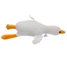 Pato Marreco Ganso Branco Deitado Voando Macio Fofinho 37cm