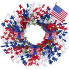Patriotic Wreath GTIDEA 24" para Front Door em 4 de julho Patriotic Wreath GTIDEA 24" para Front Door em 4 de julho