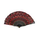 Pavão Lantejoula Dança Mão Fan, Seda Folding Fan, Casamento Arte Presentes Pavão Lantejoula Dança Mão Fan, Seda Folding Fan, Casamento Arte Presentes