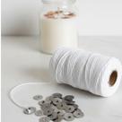 Pavio 100% Algodão 2mm com ilhós para velas aromáticas Pavio 100% Algodão 2mm com ilhós para velas aromáticas